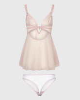 La Senza Sexy Sleep Uncupped Babydoll Mesh Lingerie